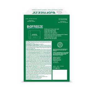 Product shot of Biofreeze® Pain Relief Patches Extra Large 4 Patches Back side