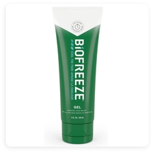 Photo de produit du gel analgésique Biofreeze, tube de 89 mL.