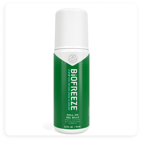 Product shot of Biofreeze Pain Relief Roll-On, 74 mL.